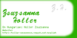 zsuzsanna holler business card